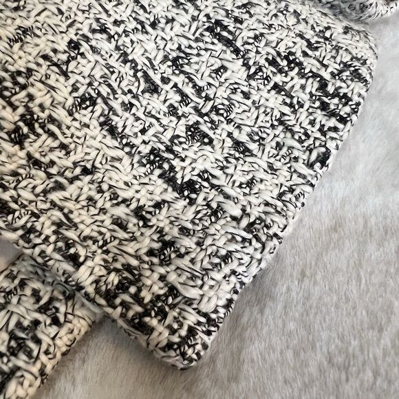 Coldwater Creek Cotton Blend Blazer Ivory Black Women’s 18 Tweed - Picture 4 of 9